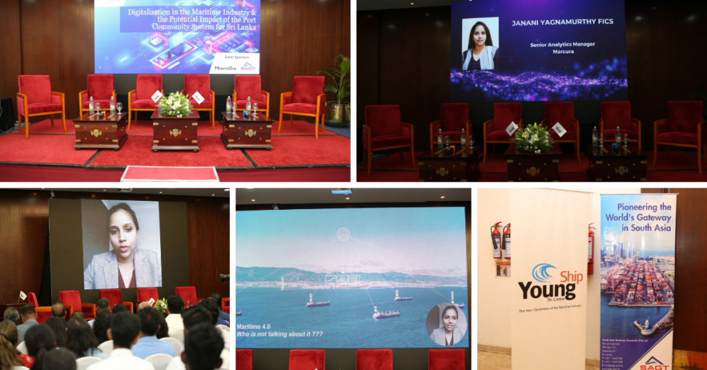 Janani Yagnamurthy, Senior Analytics Manager at Marcura, spoke at YoungShip's Sri Lanka’s Panel Discussion and Networking Event on ‘Digitalisation in the Maritime Industry and the Potential Impact of the Port Community System for Sri Lanka’.